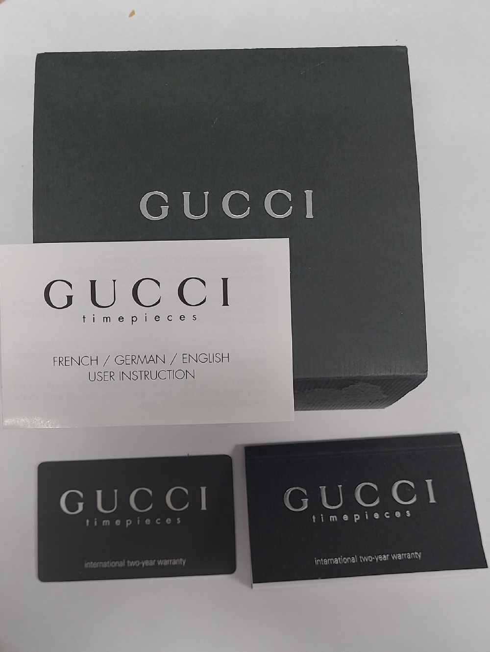 Authentic Gucci Gold Bracelet Watch with Black Dial - Picture 8 of 9